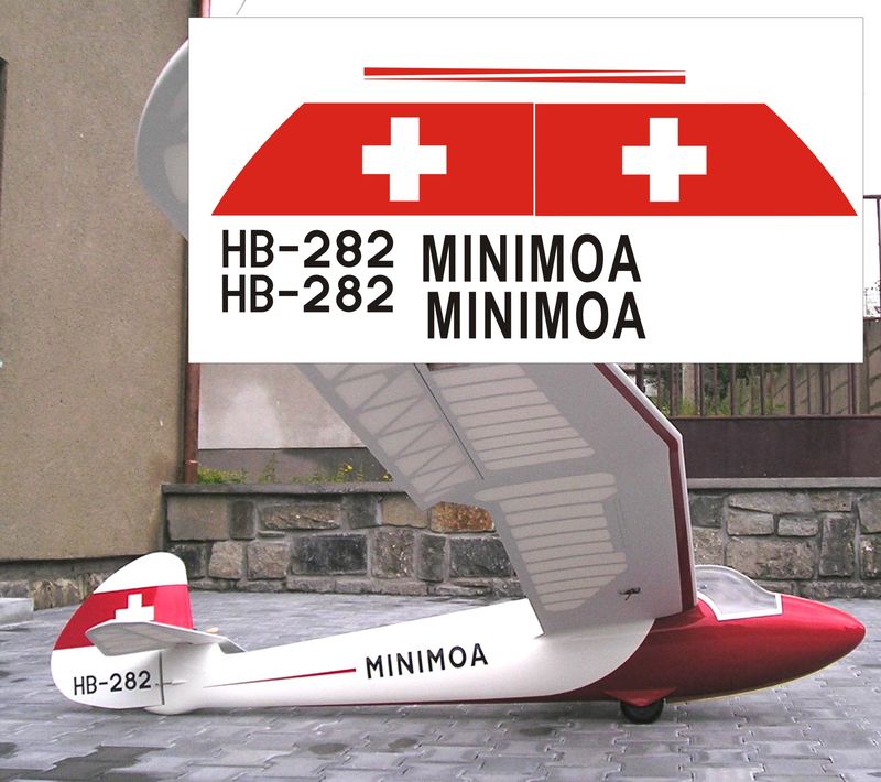Minimoa Swiss version stickers - set